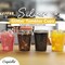 Exquisite Silver Plastic Cups Disposable, Clear Plastic Tumblers 10 Oz. 200 Ct. - Glitter Tumblers, Silver Glitter Cups Disposable For Party, Weddings, Cocktail Glasses & Wine Glasses
